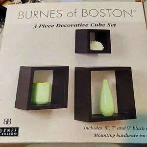 Burnes of Boston 3 Piece Decorative Cube set